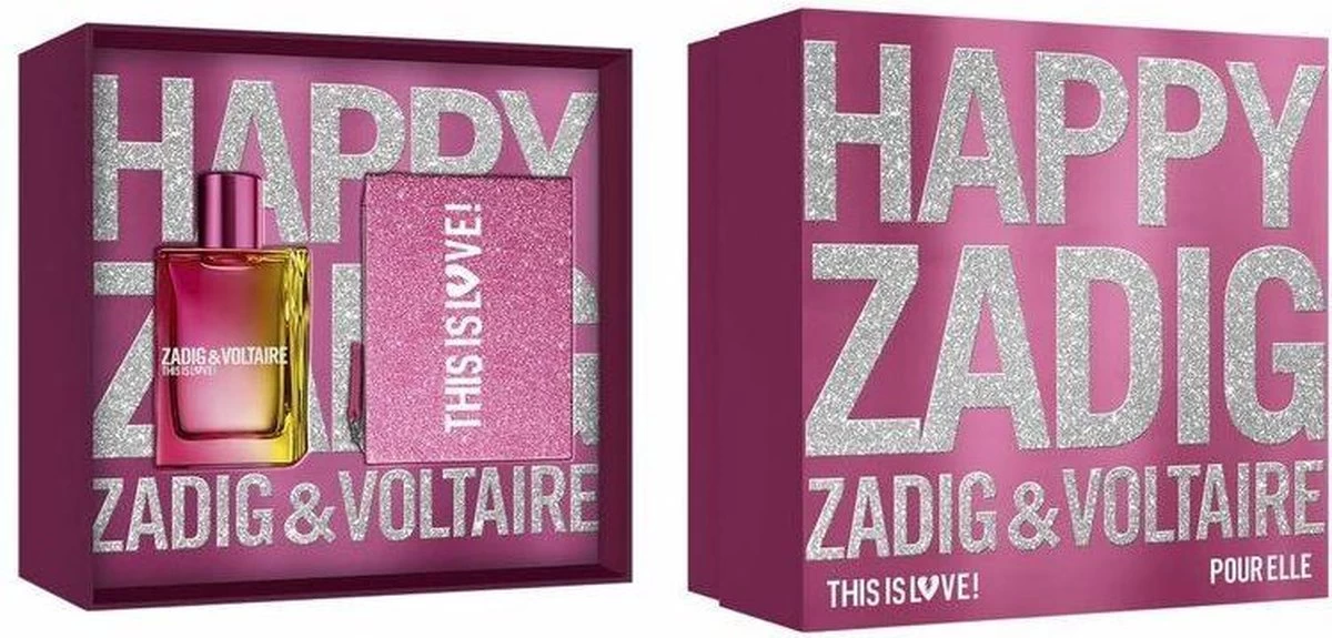 Zadig & Voltaire This Is Love! Giftset - 50 Ml Eau De Parfum + Toilettas - Geurengeschenkset