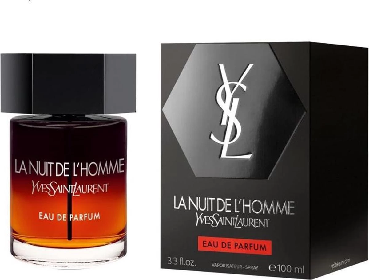 Yves Saint Laurent La Nuit De L'Homme 100 Ml - Eau De Parfum - Herenparfum - Afbeelding 2