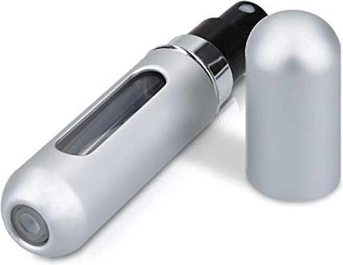 MaxedMore Navulbare Parfumverstuiver 5ml Rood/Licht Roze/ Oranje/Groen/ Blauw/ Grijs - 65 Keer Spraybare Parfum Verstuiver - Hervulbaar Tasverstuiver Voor Parfum - Meeneem Mini Geur Flesje Voor Op Reis - Lipstick Formaat Navulbaar Parfumflesje - Afbeelding 7