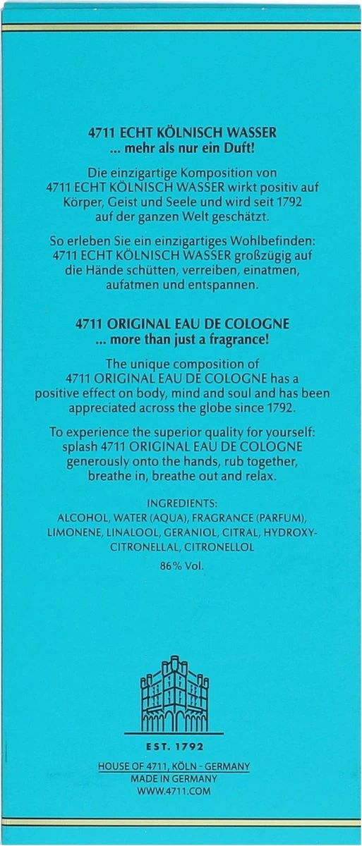 4711 200 Ml - Eau De Cologne - Unisex - Afbeelding 3