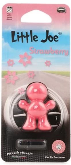 Little Joe Car Air Freshener - Autoparfum - Roze Pink - Strawberry Aardbei
