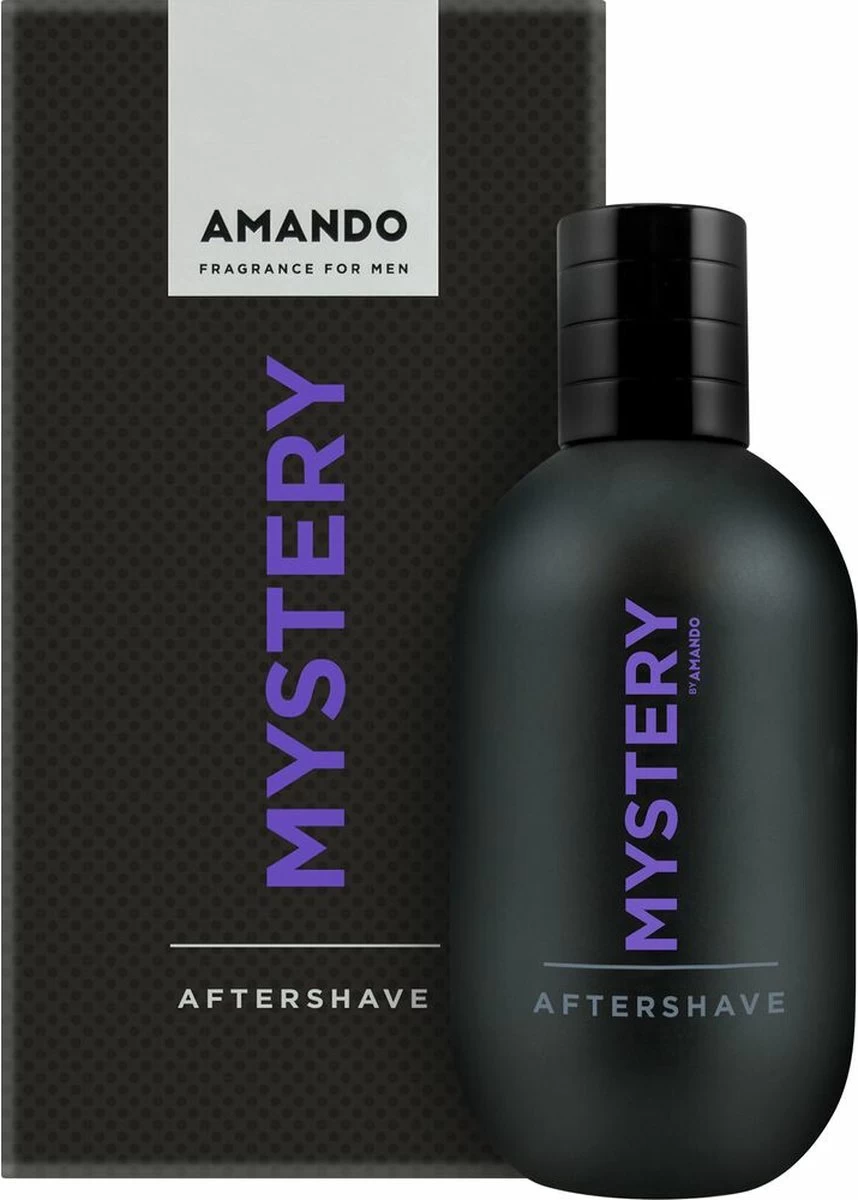 6x Amando Mystery Aftershave 100 Ml - Afbeelding 2